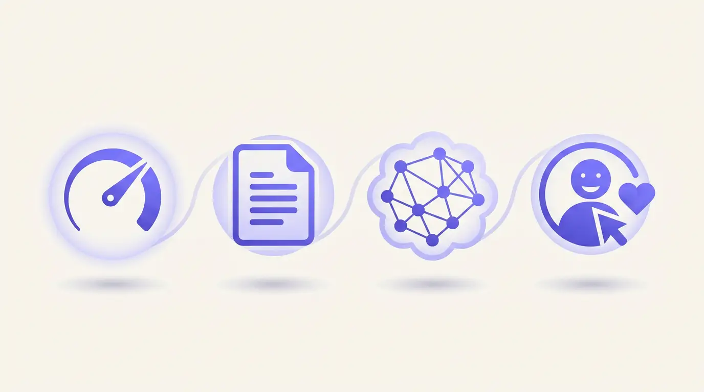 Les 4 piliers du référencement naturel : SEO technique, contenu, netlinking et expérience utilisateur